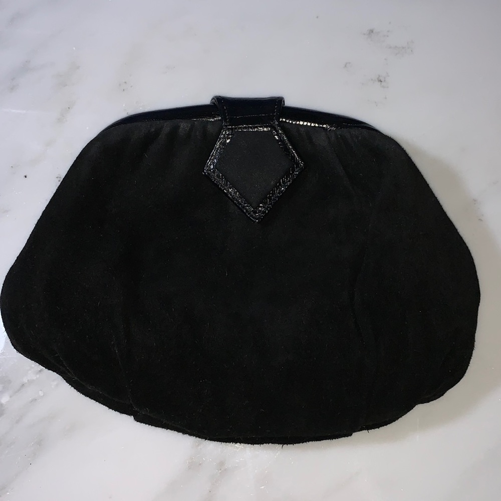 Green Mountain Black Suede Bag
